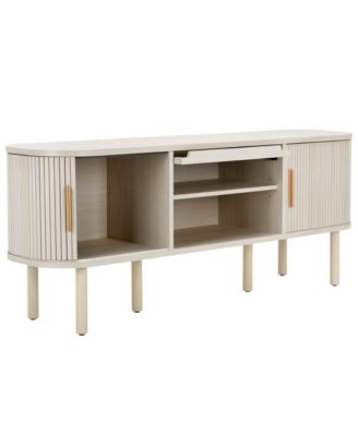 Tealla 2 Tambour & 1 Glass Lift Door Media Stand