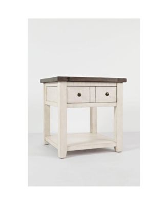 Madison County Rustic Reclaimed Pine Farmhouse End Table