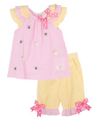 Baby Girls 2-Piece Spring Seersucker Dress Set