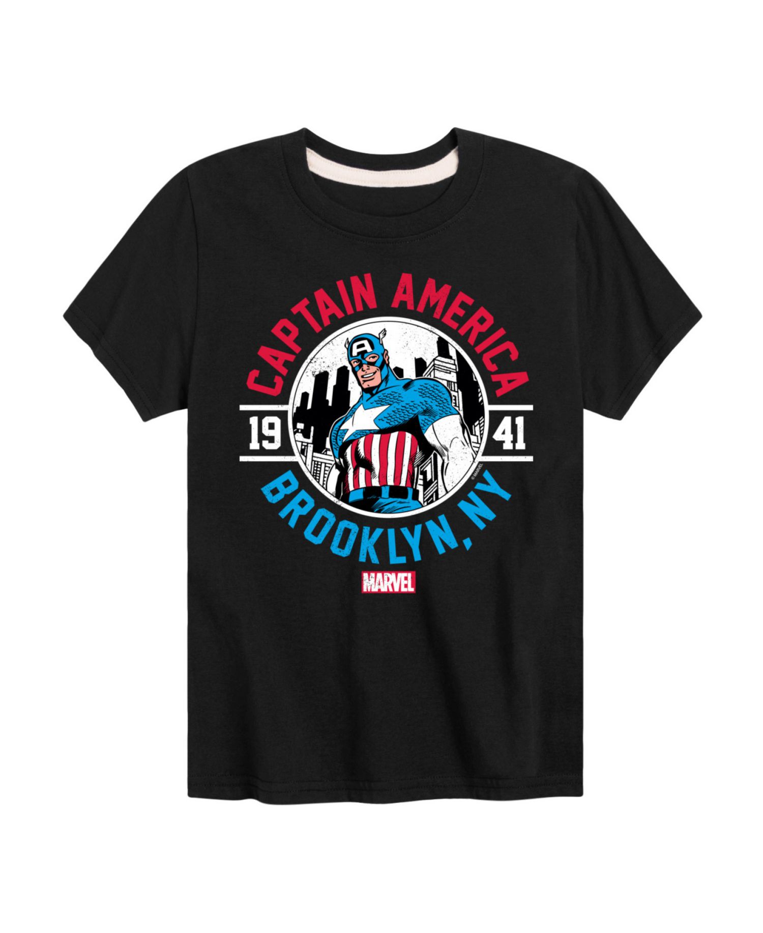Boys Captain America Brooklyn NY Graphic T-Shirt