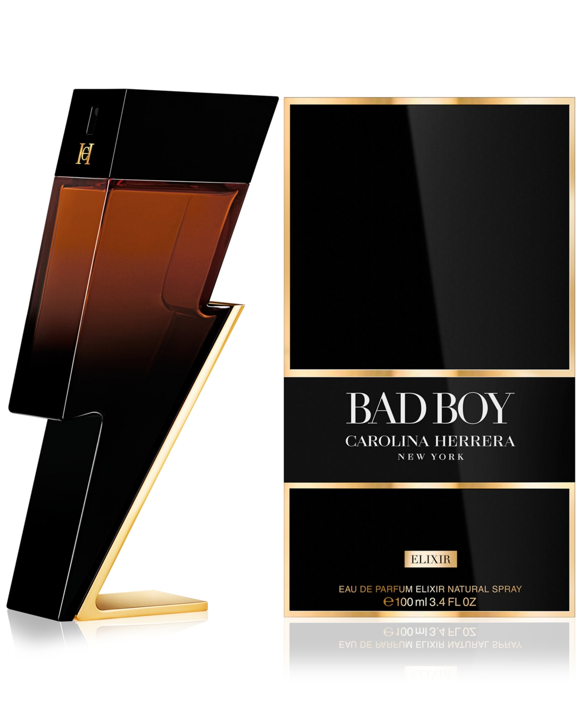 Carolina Herrera Men's Bad Boy Elixir Eau De Parfum, 3.4 Oz. In No Color