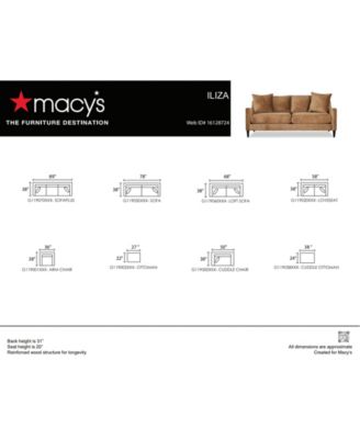 Iliza 71&amp;quot; Fabric Loft Sofa, Created for Macy&#39;s
