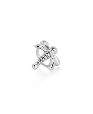 Sterling Silver Plated Dragonfly Ring