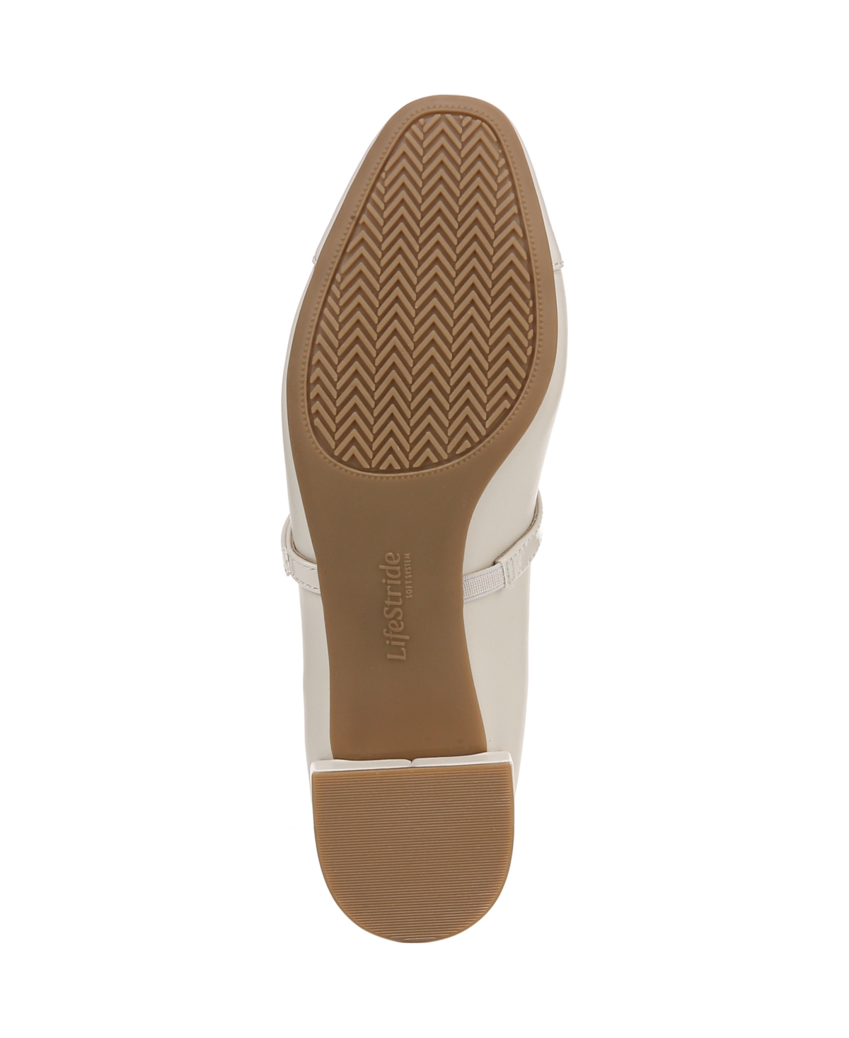 Shop Lifestride Women's Brooke Mary Jane Block Heel Pumps In Bone Faux Leather