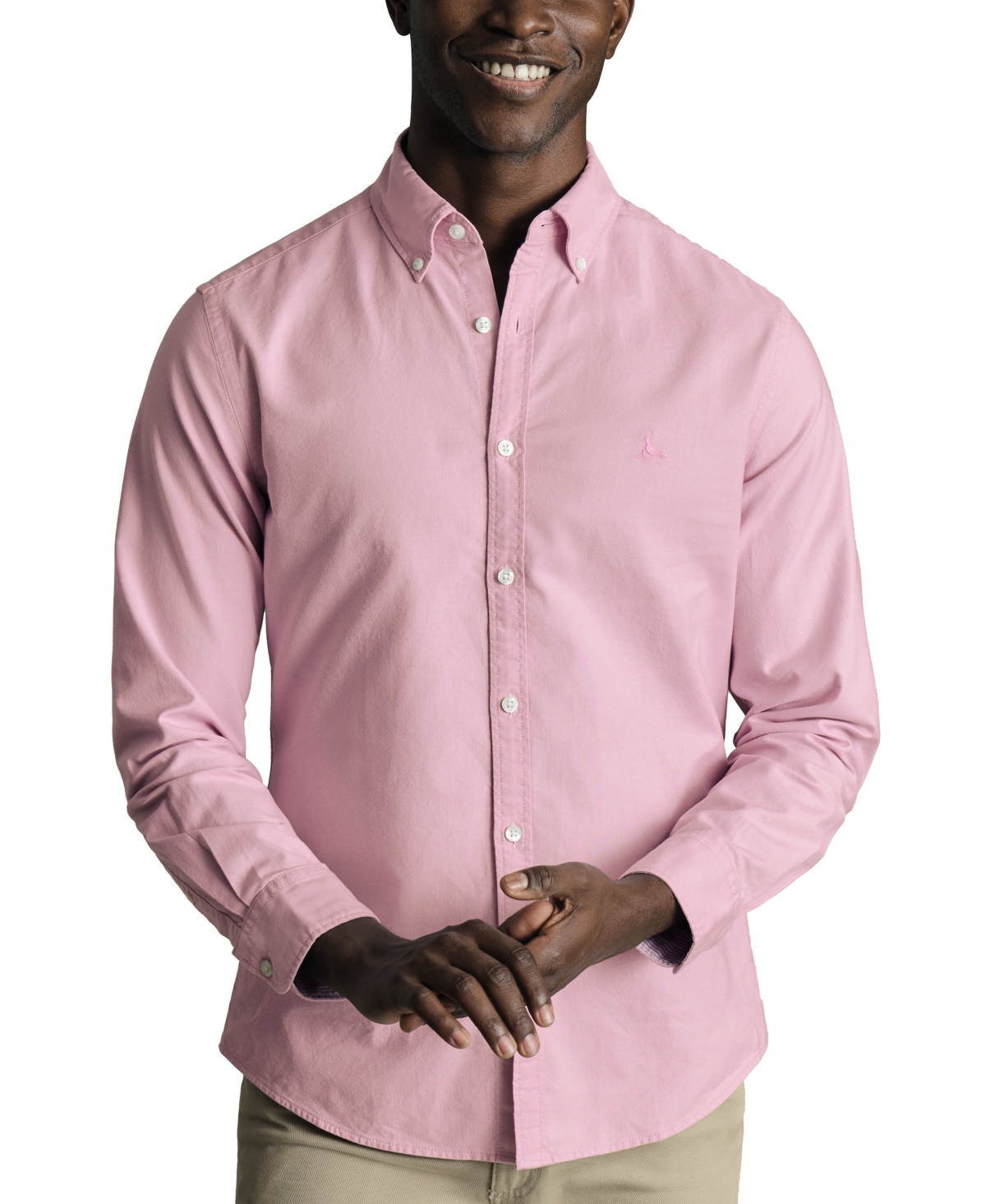 Men's Long-Sleeve Button Down Shirt - Violet