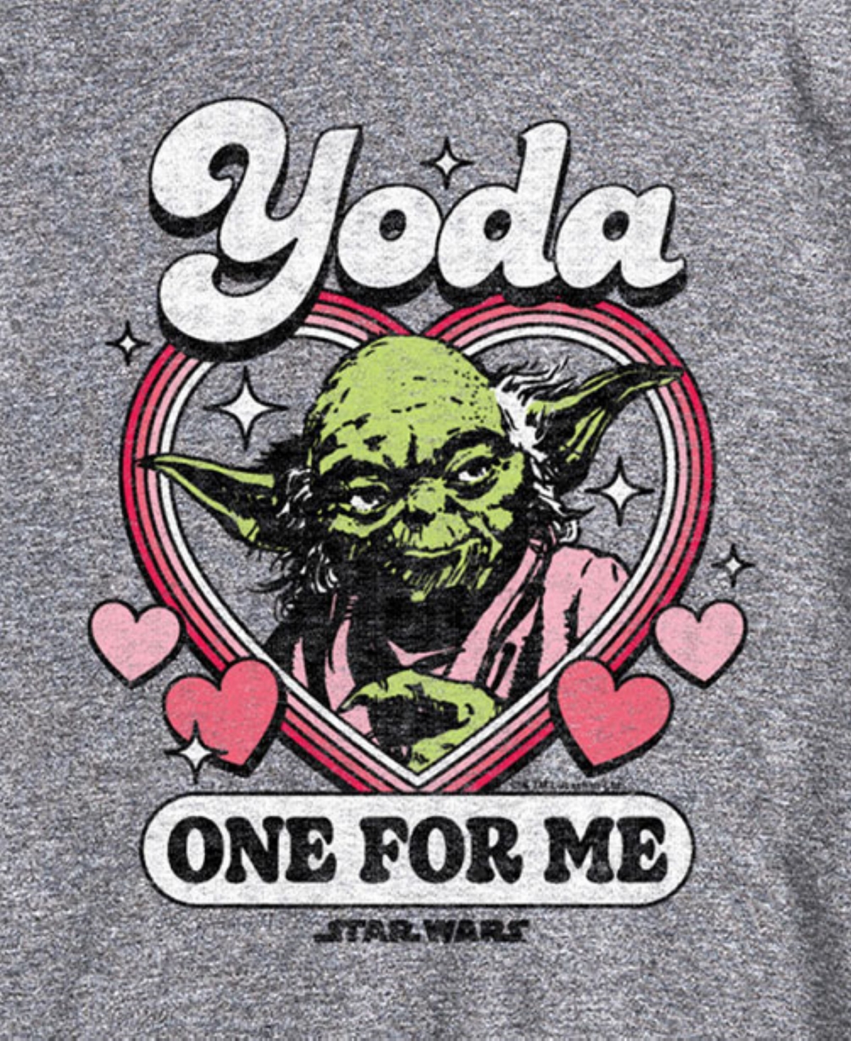 Airwaves Men's Star Wars Yoda One Short Sleeve T-shirt In Gray