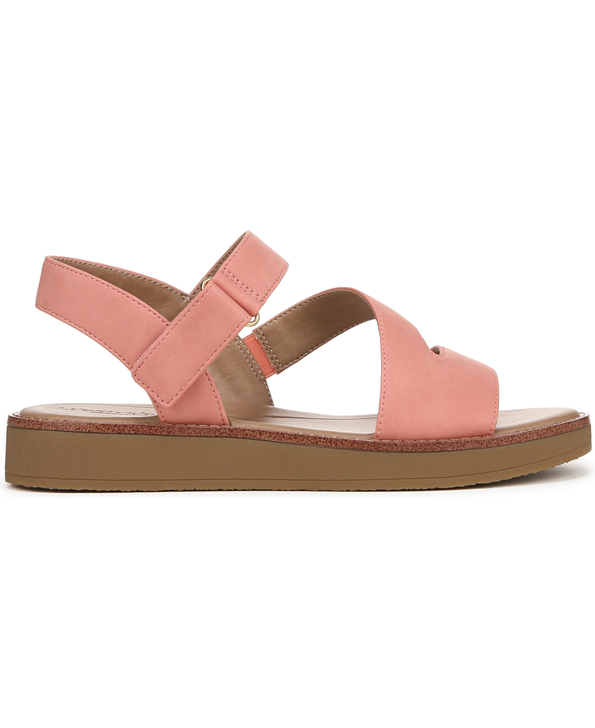 LIFESTRIDE WOMEN'S WAVERLY ROUND OPEN TOE STRAPPY PLATFORM SANDALS 