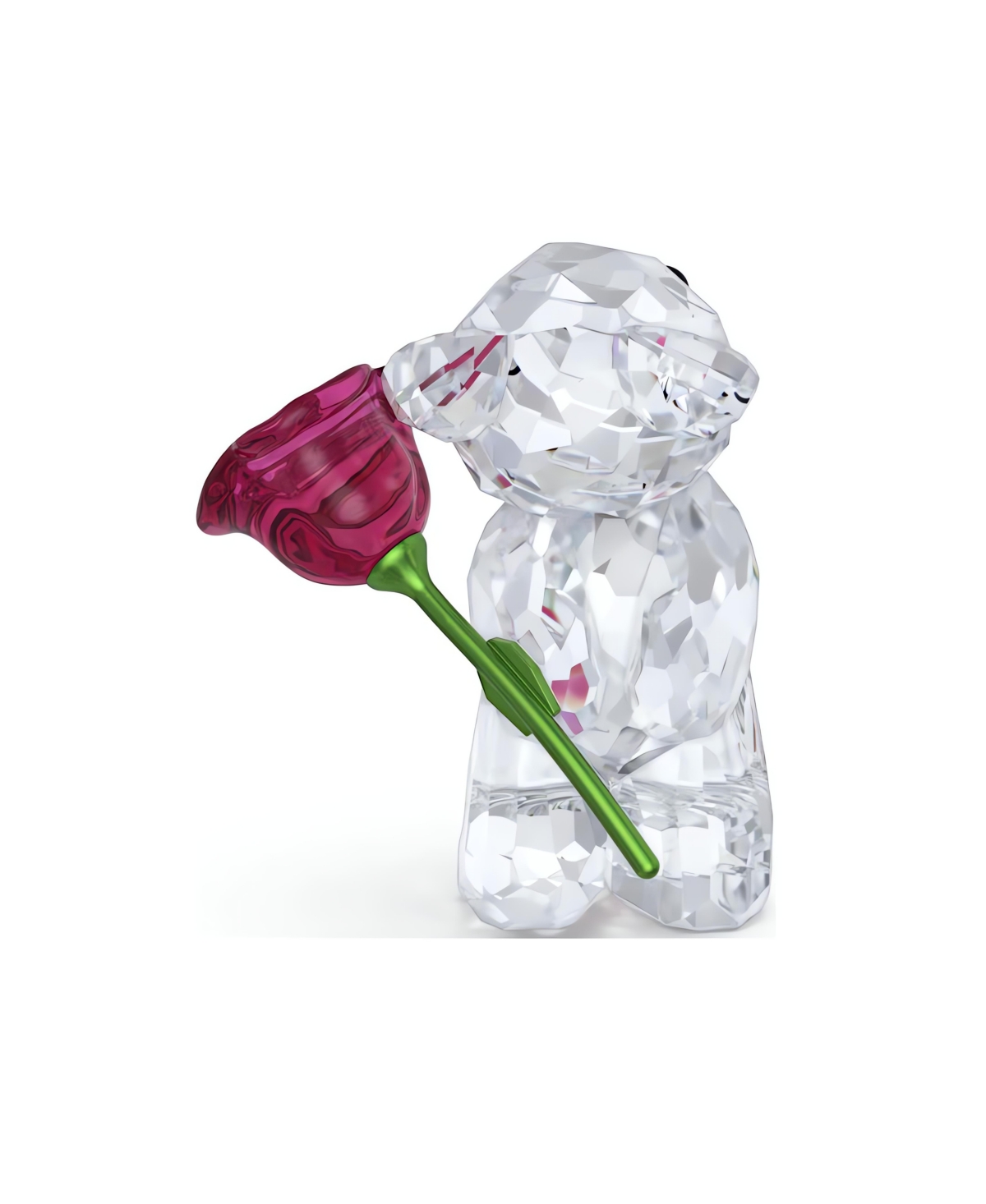 SWAROVSKI KRIS BEAR A ROSE WITH LOVE FIGURINE 