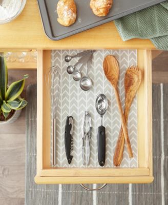 Herringbone Print Fridge Liner 6 Pack Set, 24" x 12"