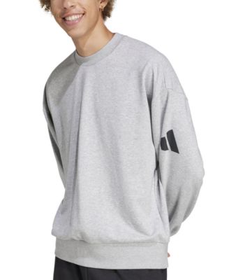 adidas - Men's Essentials Three Bar Loose-Fit French Terry Sweatshirt