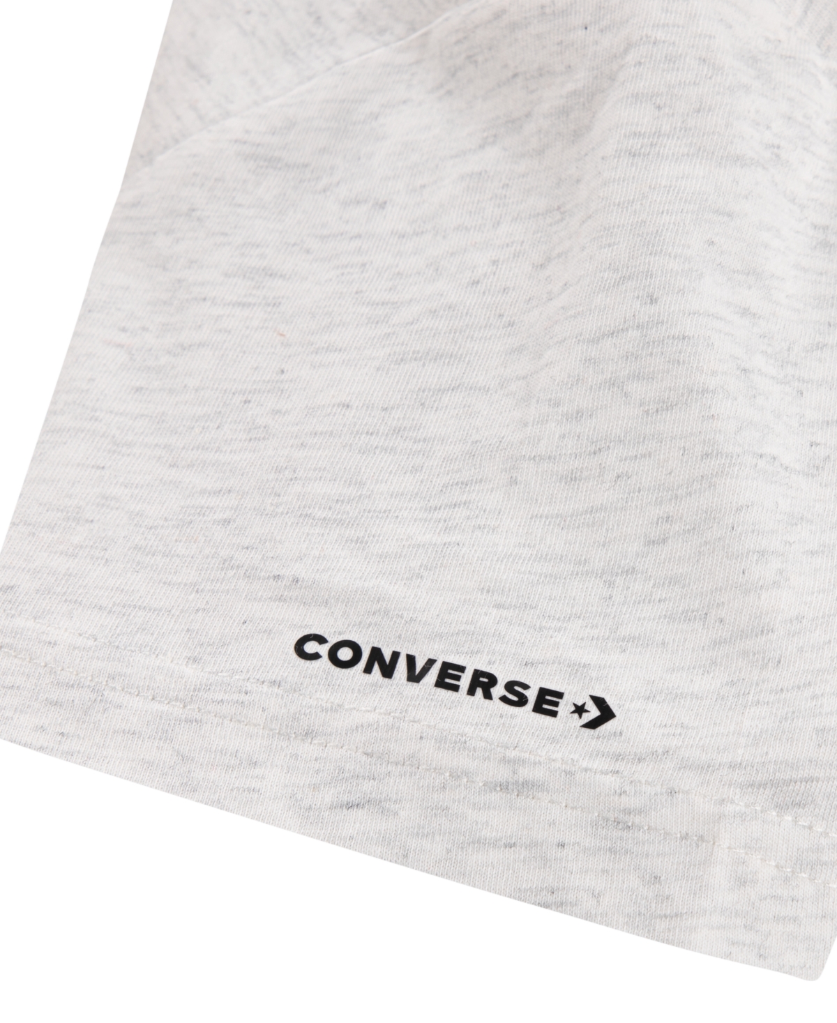 Converse Big Boys Dissected Chuck Patch Short Sleeve T-shirt In Birch Heather