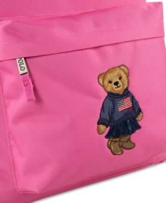 Boys' and Girls' Polo Bear Canvas Backpack