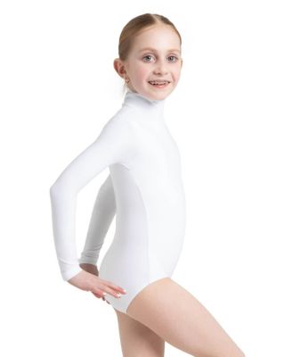 Juniors' Long Sleeve Turtleneck Leotard w/ Snaps - Girls