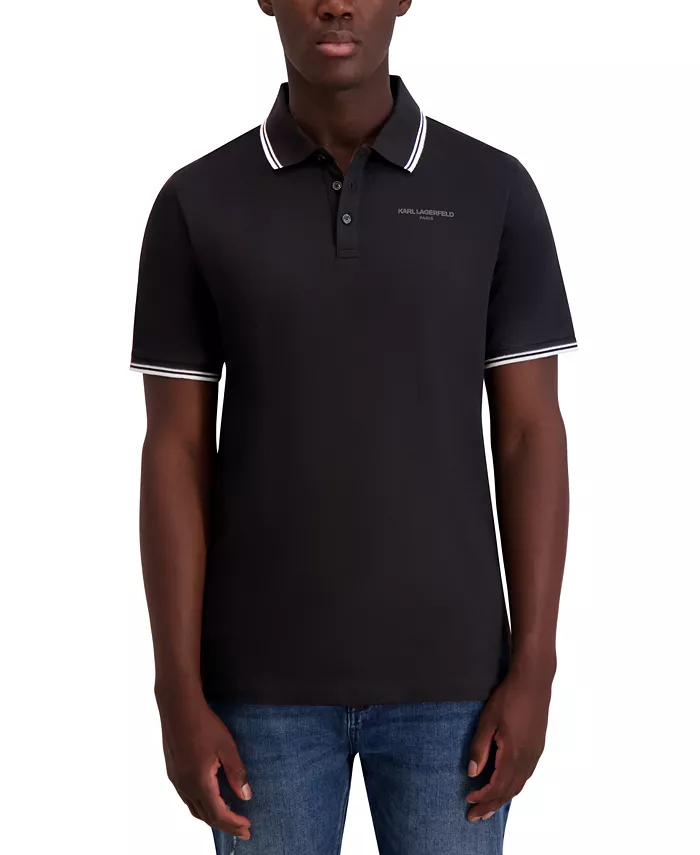 Men's Regular-Fit Tipped Polo Shirt