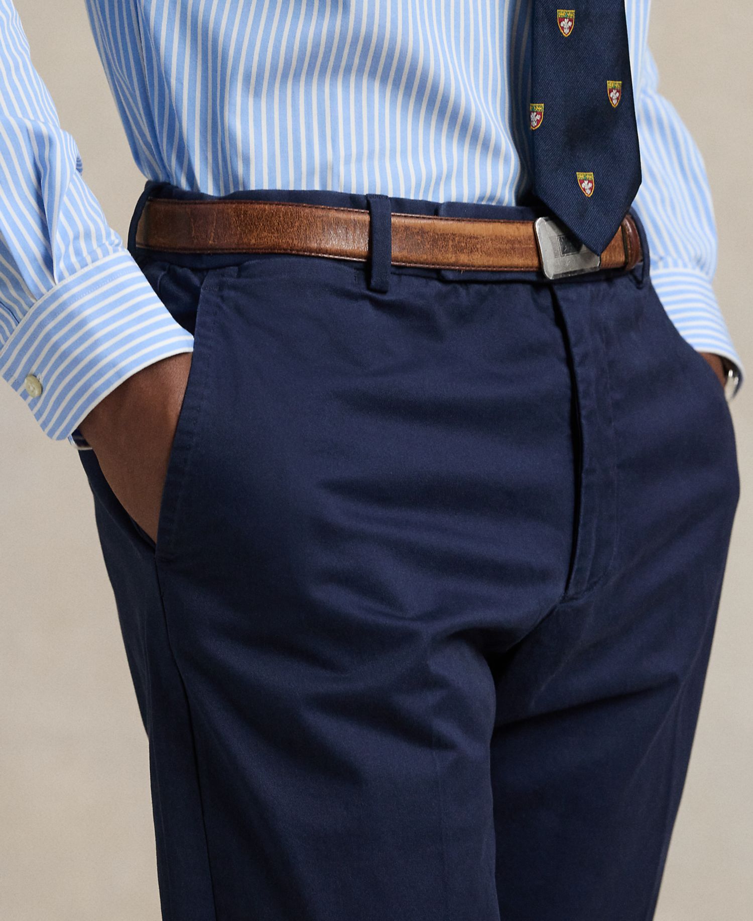 Men's Stretch Chino Suit Trousers