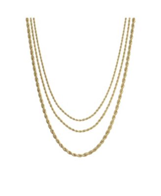 Statement Sparkling Collar Necklace Gold Plated Multi Strand Choker