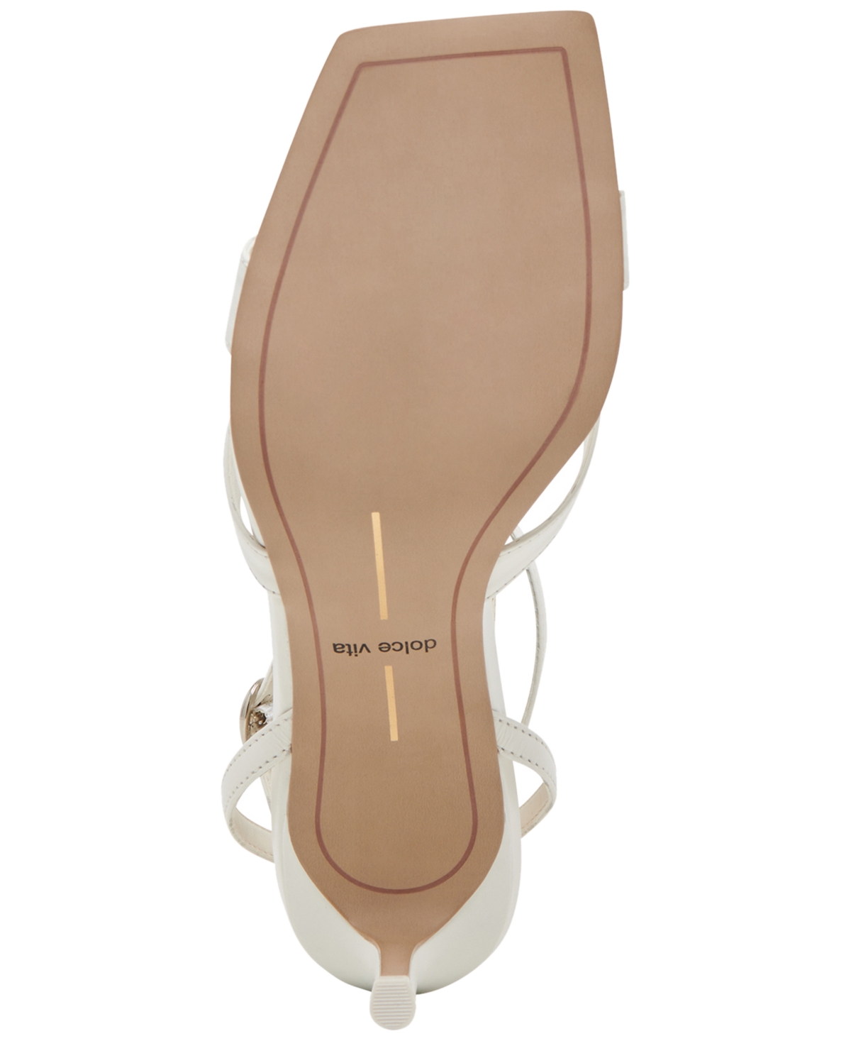 Dolce Vita Jemmy Imitation Pearl Slide Sandal In True White Leather