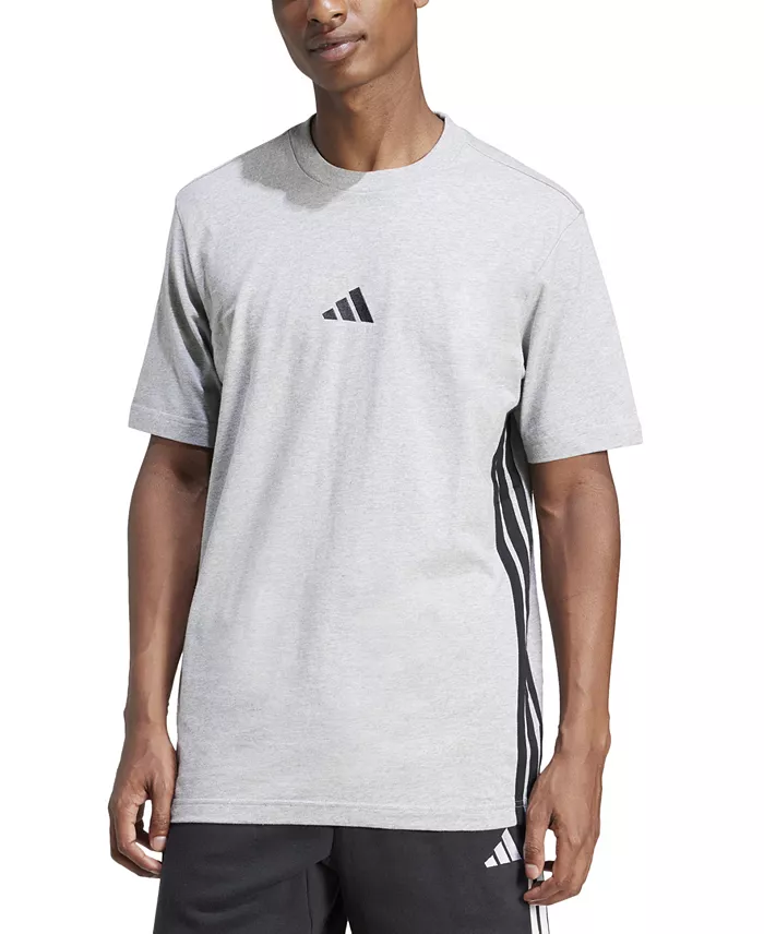 Men's Essential 3-Stripes Single Jersey T-Shirt - thumbnail 5