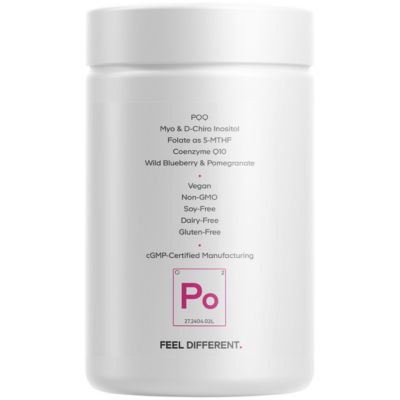 PQQ Ovarian Harmony - Myo-Inositol, D-Chiro-Inositol, Folate, CoQ10 Phytosome & Pyrroloquinoline Quinone Supplement, 120 Capsules