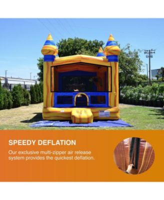 Volcano Commercial Grade Bounce House Inflatable 13'x13' (with Blower), for Kids and Adults, Outdoor Indoor, Backyard Moonwalk, Birthday Party Rental, Basketball Hoop Inside, Castle Theme