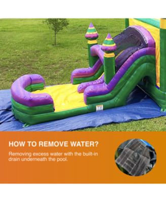 Amazon River Commercial Grade Inflatable Bouncer with Dual Slide and Splash Pool | for Adults and Kids | Includes Blower, Stakes & Storage Bag | 15-Foot Tall x 31-Foot Long x 13-Foot Wide | Wet Dry Use