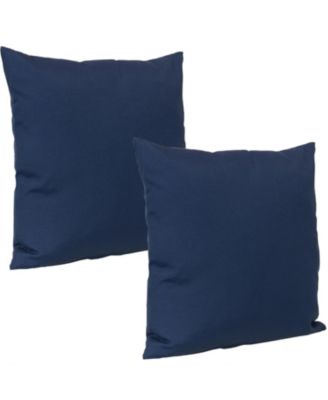 Indoor/Outdoor Weather-Resistant Polyester Lumbar Decorative Pillow with Zipper Closure - 2pk