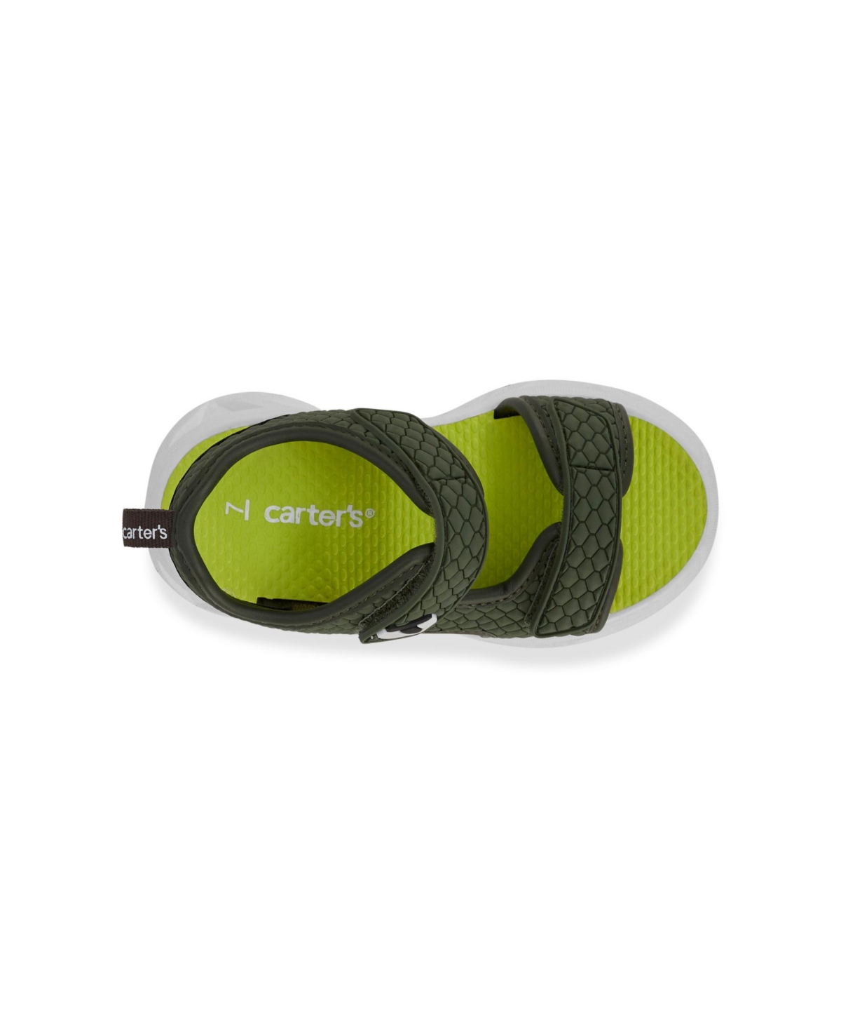 Carter's Toddler Boys Tanis Hook And Loop Sandal In Olive
