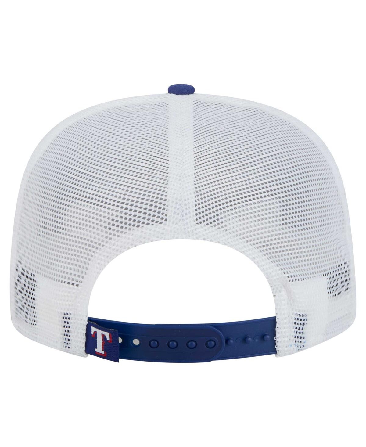NEW ERA MEN'S ROYAL TEXAS RANGERS 9FIFTY A-FRAME TRUCKER SNAPBACK HAT 