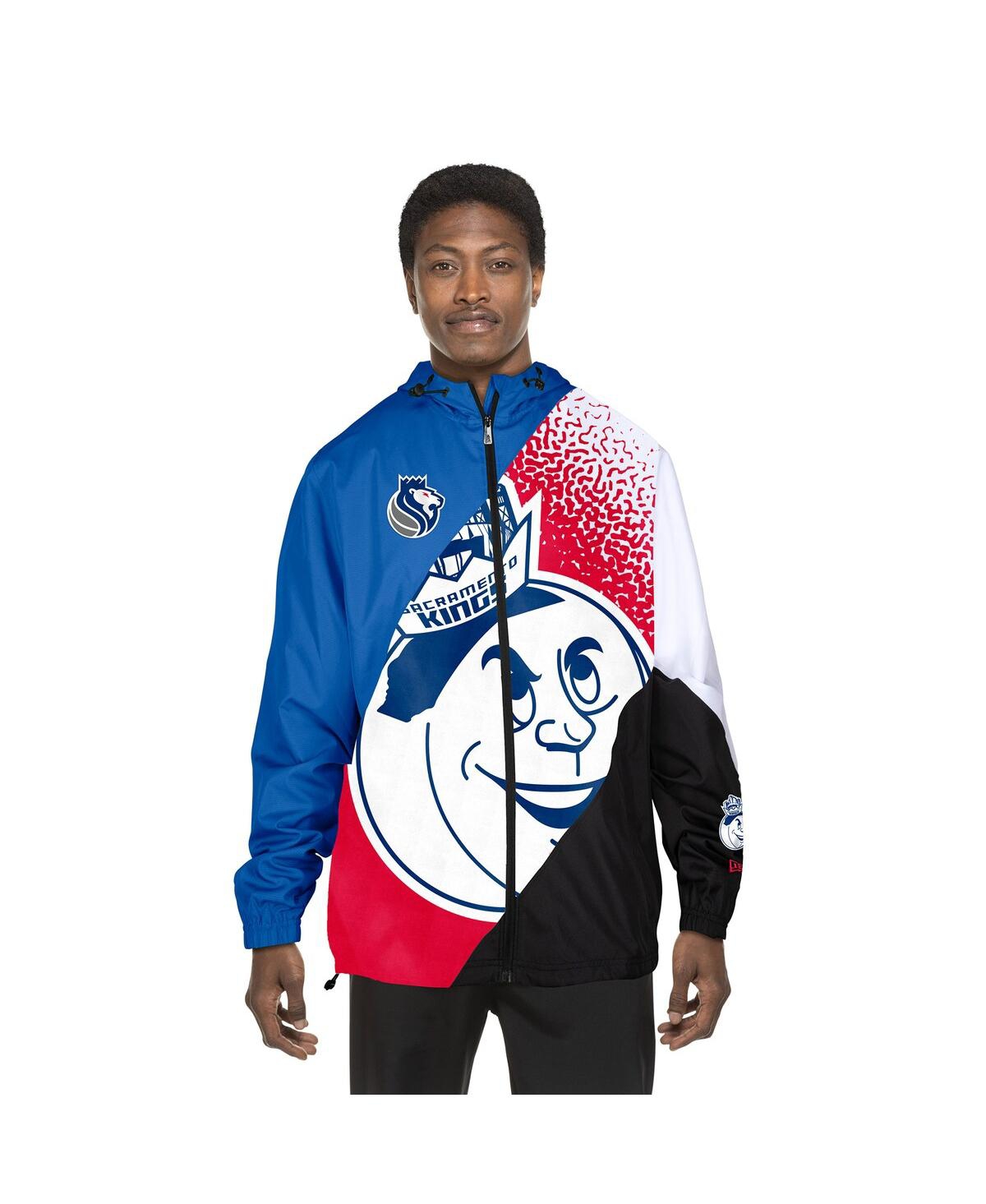 New Era Men's Blue Sacramento Kings 2024/25 City Edition Full-zip Windbreaker Jacket In Blue