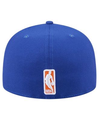 Men's Blue New York Knicks Throwback Pennant 59FIFTY Fitted Hat