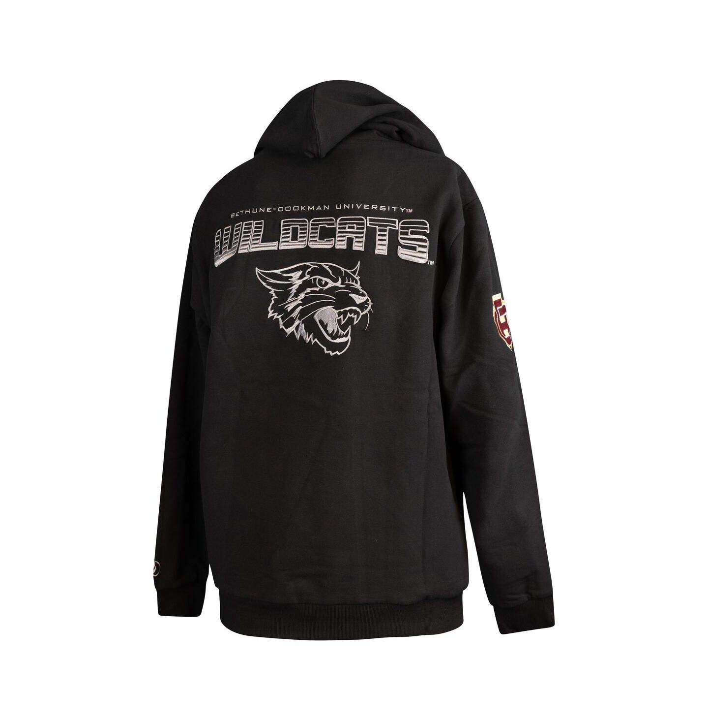 Мужское худи FISLL Black Bethune-Cookman Wildcats Puff Print Sliced Pullover — фото 2