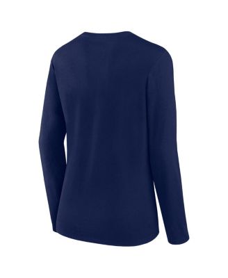 Women's Navy Dallas Cowboys Long Sleeve Scoop Neck T-Shirt
