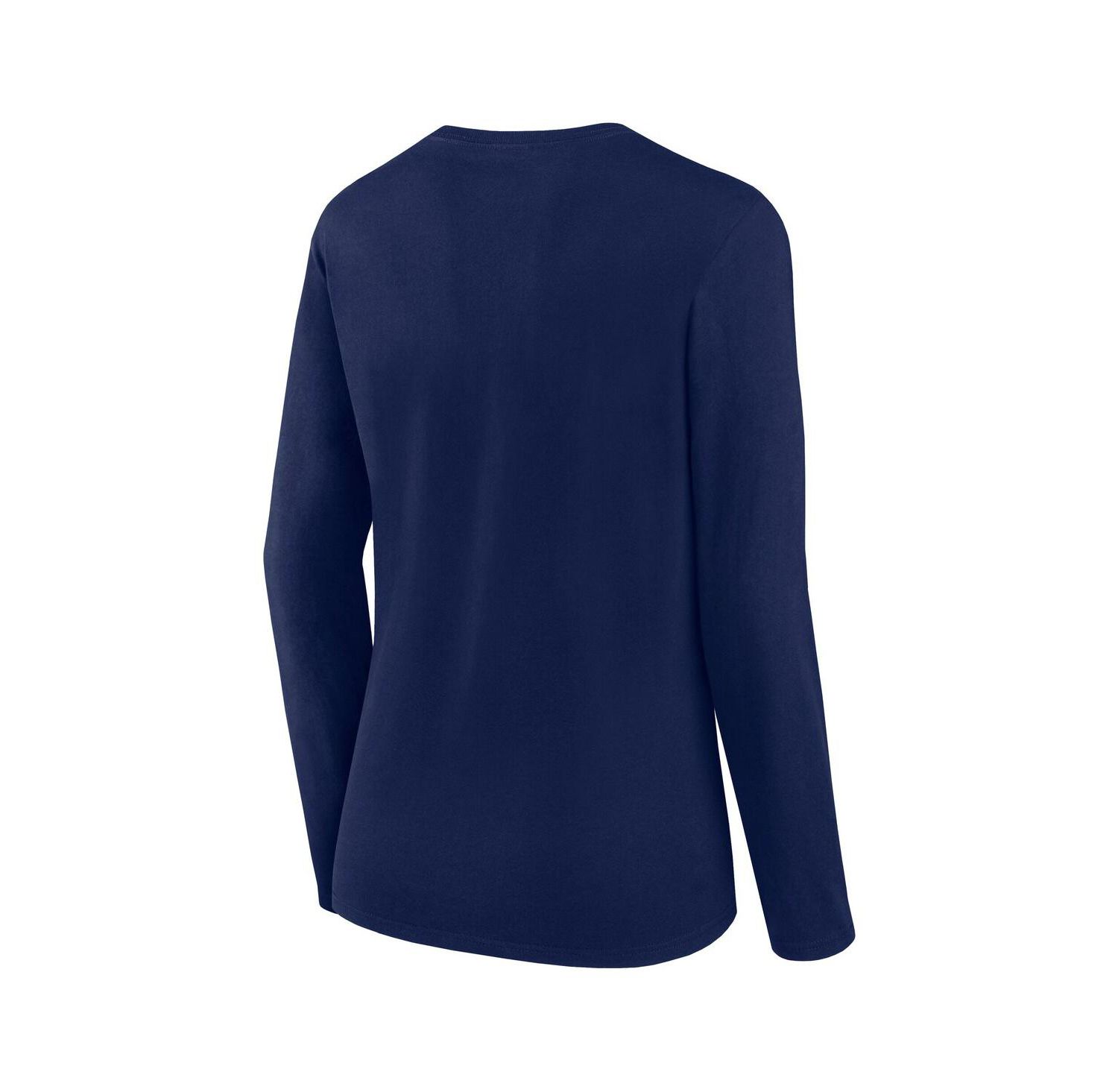 Women's Navy Dallas Cowboys Long Sleeve Scoop Neck T-Shirt