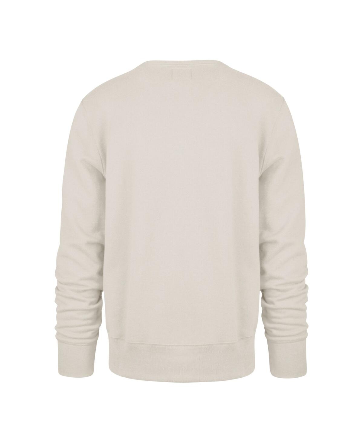 47 Brand Men's Cream Philadelphia Eagles Locked In Headline Pullover Sweatshirt In Cream