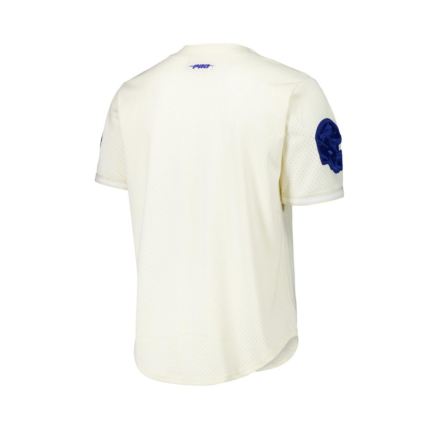 Men's Cream Josh Allen Buffalo Bills Name & Number Triple Tonal Button-Up Baseball Jersey