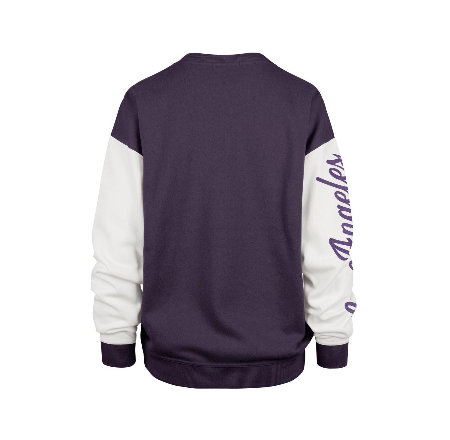 Women's Purple Los Angeles Lakers Plus Size Oversized Rise Andie Pullover Sweatshirt