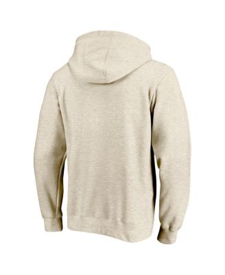 Men's LeBron James Cream Los Angeles Lakers Big Tall Player Double Face Tri-Blend Pullover Hoodie