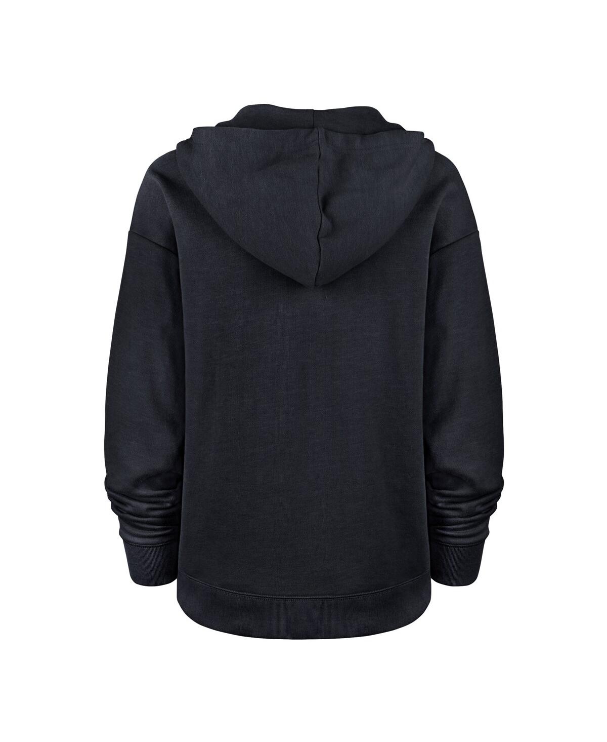 47 Brand Women's Navy Detroit Lions Plus Size Clarity Kennedy Pullover Hoodie In Navy