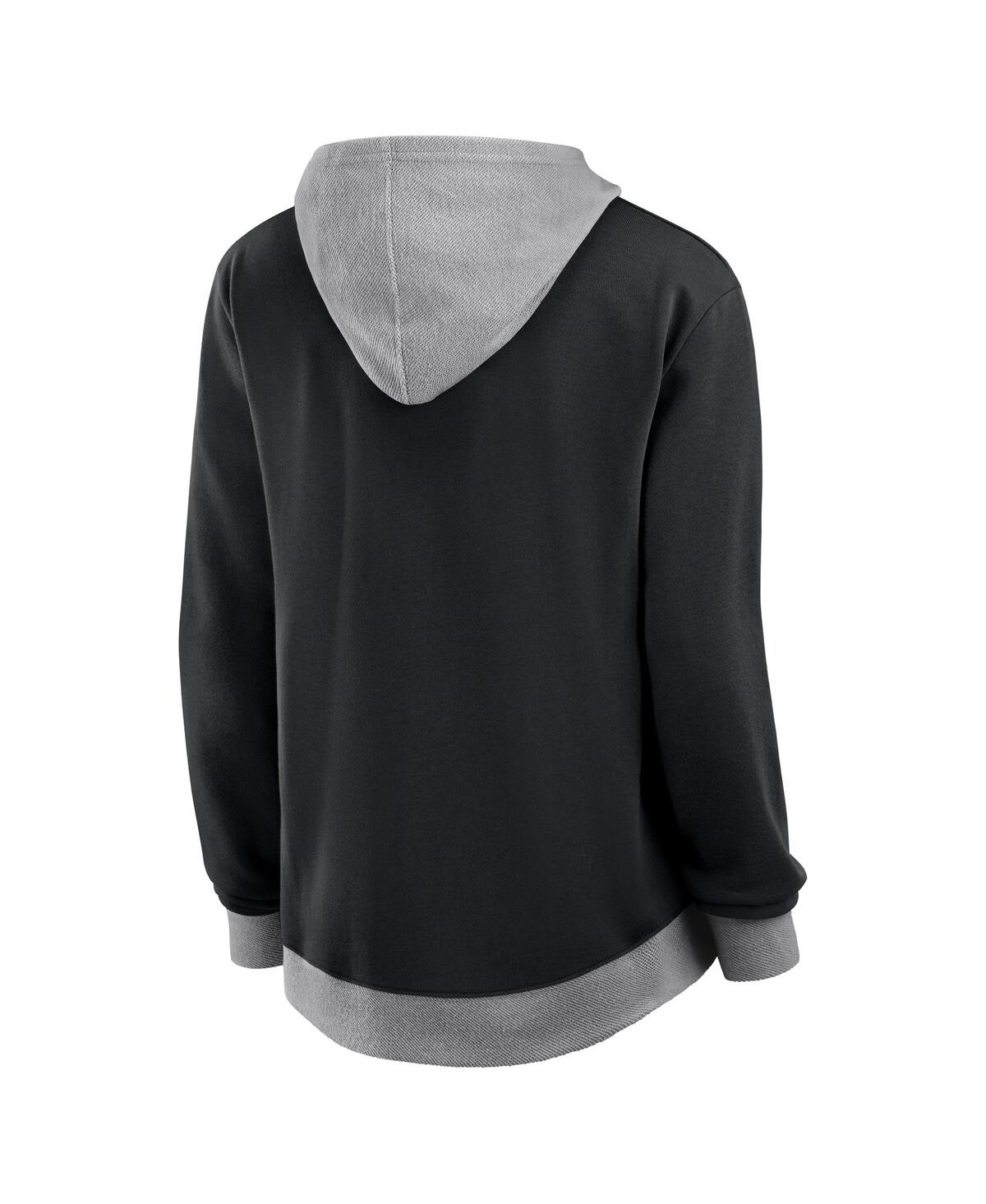 Fanatics Women's Black Las Vegas Raiders Hit It Full-zip Hoodie In Black