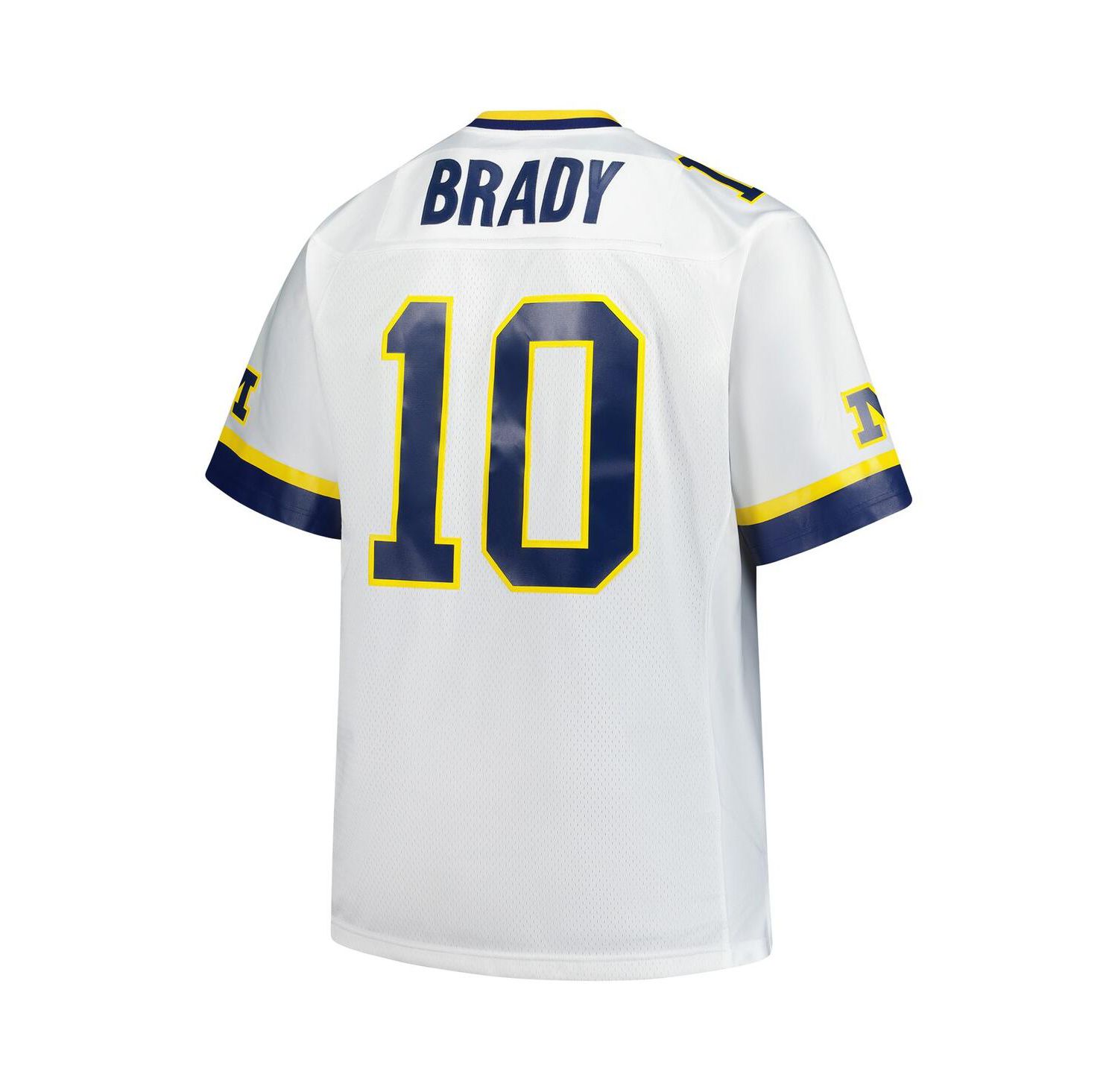 Men's Tom Brady White Michigan Wolverines Legacy Jersey