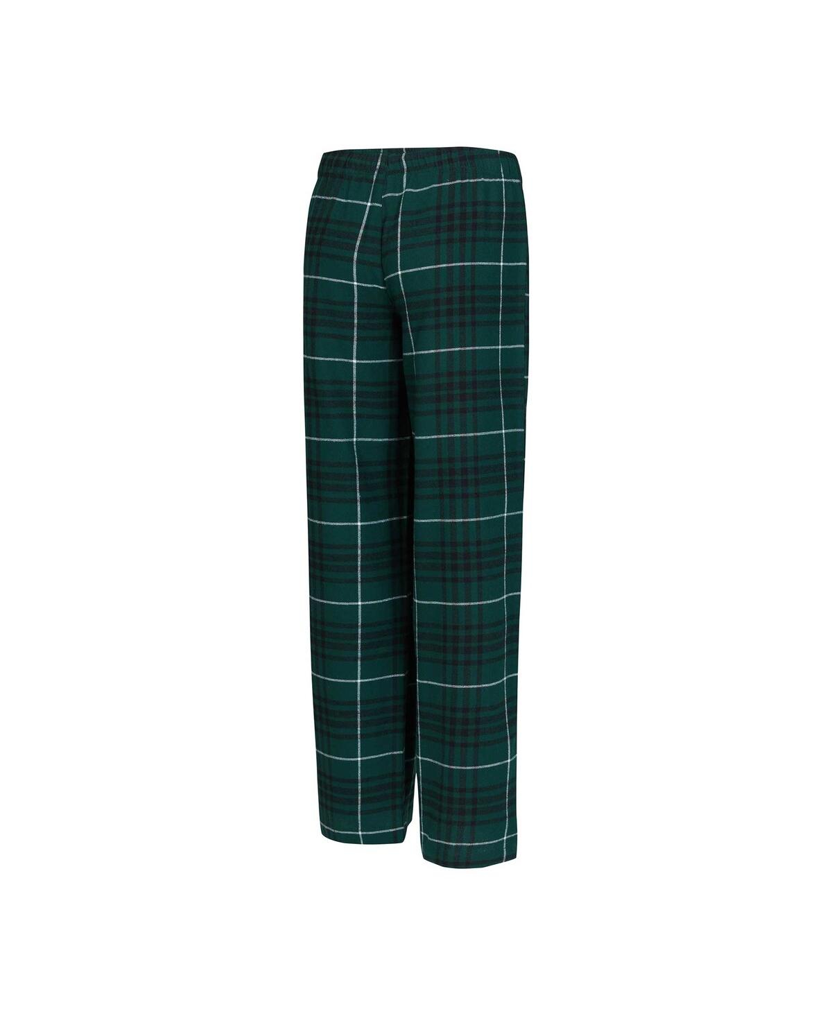 Concepts Sport Women's New York Jets Vector T-shirt Flannel Pants Sleep Set In Green,black