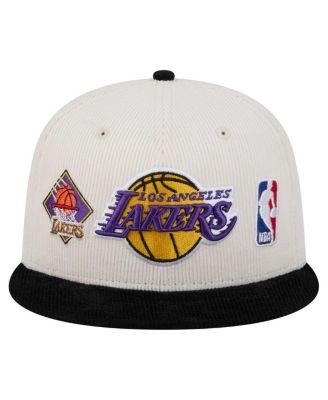 Men's Cream Los Angeles Lakers Two-Tone 9FIFTY Snapback Hat