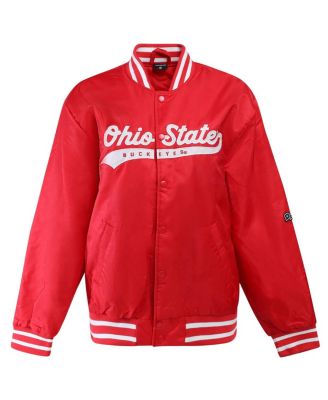 Women's Scarlet Ohio State Buckeyes A-Game Varsity Full-Snap Jacket