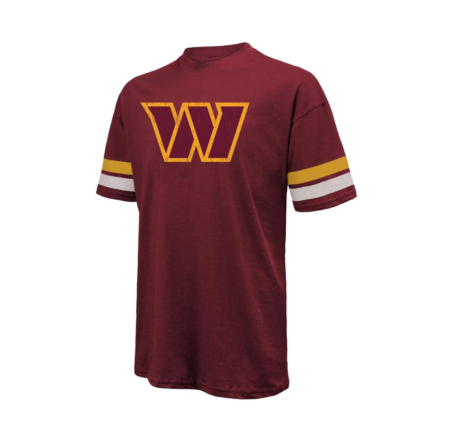 Men's Jayden Daniels Burgundy Washington Commanders Name & Number Oversize Fit T-Shirt