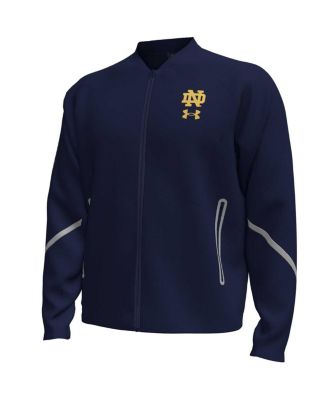 Men's Navy Notre Dame Fighting Irish Unstoppable Full-Zip Bomber Jacket