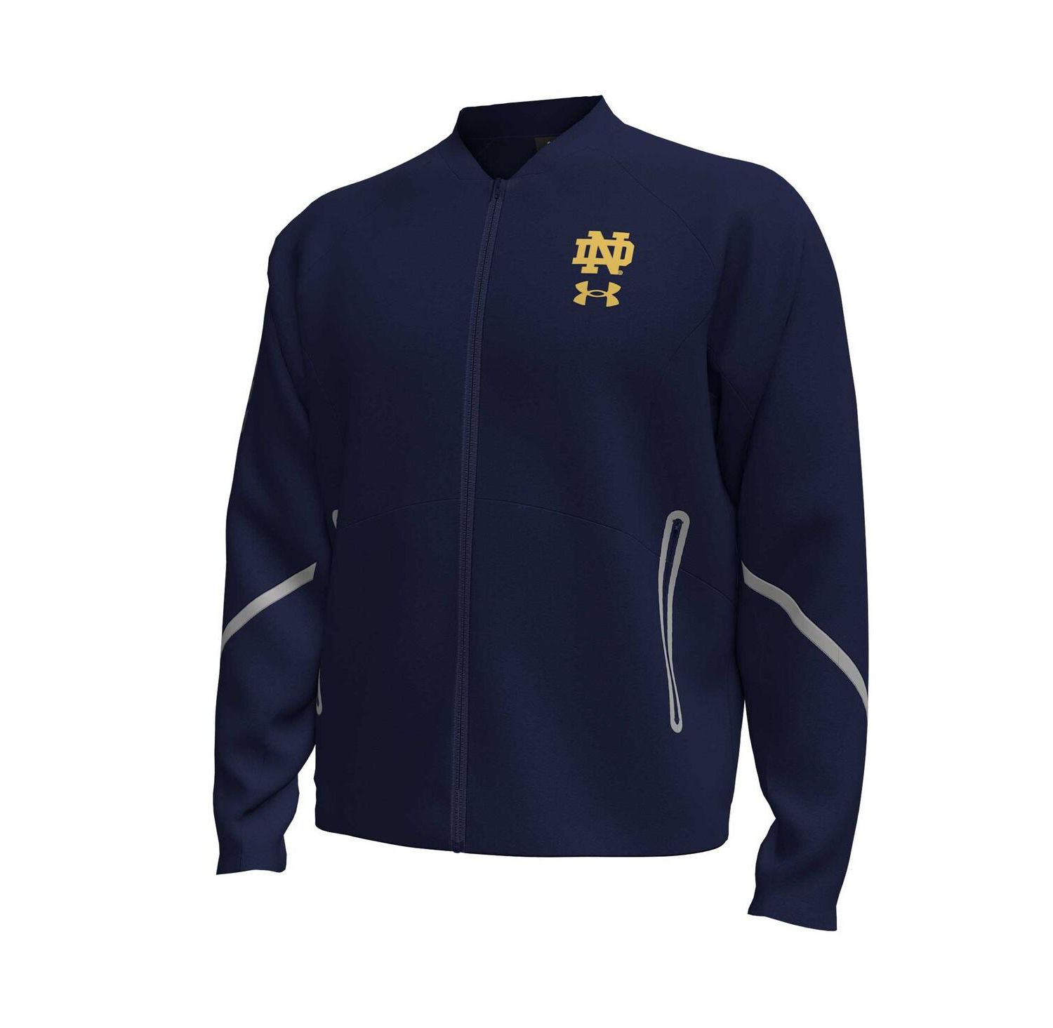 Men's Navy Notre Dame Fighting Irish Unstoppable Full-Zip Bomber Jacket