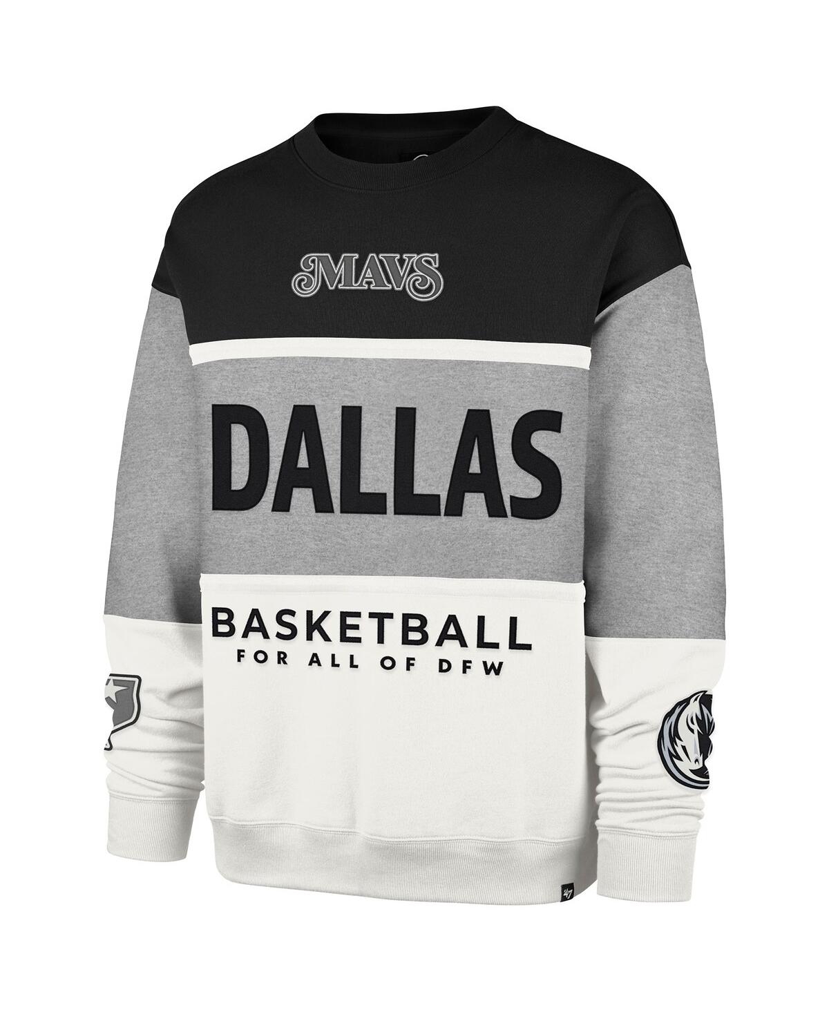 47 Brand Men's And Women's Gray Dallas Mavericks 2024/25 City Edition On Five Maximalist Pullover Sweatshirt In Gray