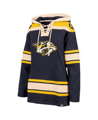 Women's Navy Nashville Predators Superior Lacer Pullover Hoodie
