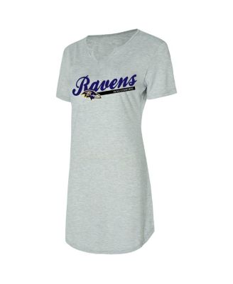 Women's Gray Baltimore Ravens Petition Knit Nightshirt