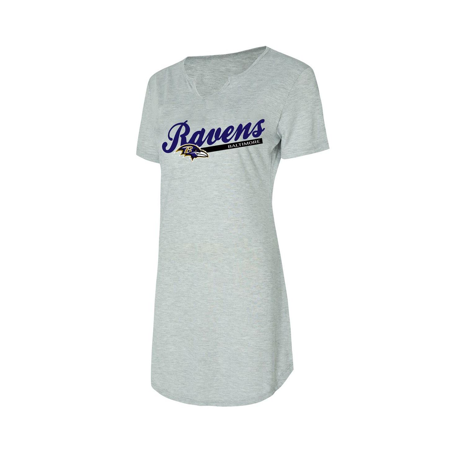 Women's Gray Baltimore Ravens Petition Knit Nightshirt